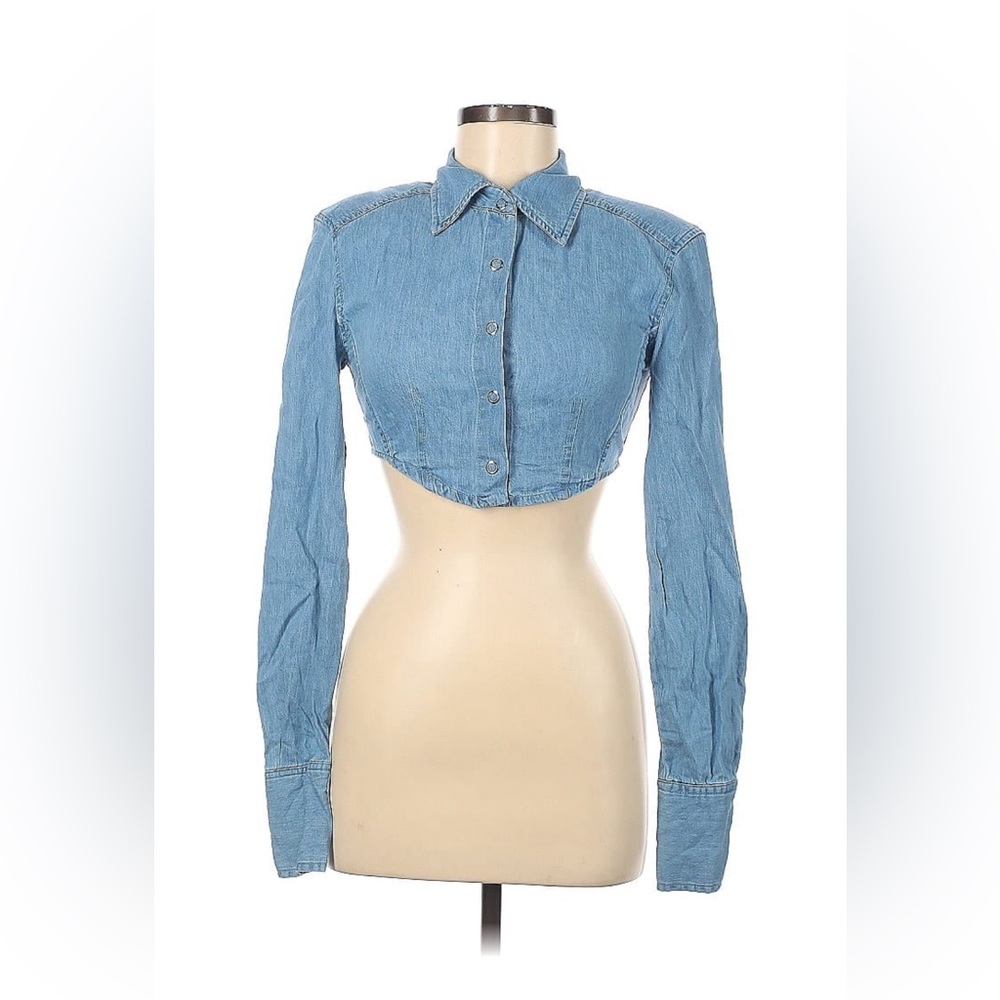Zara Denim Crop Top